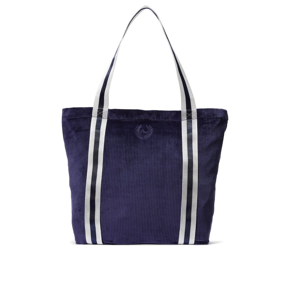 Victoria's Secret PINK Navy Blue Velour Ribbed Tote‎ Bag NWT Sealed Packaging